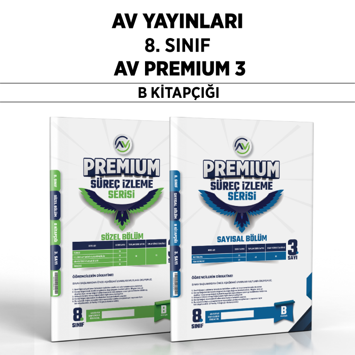 AV 08.SINIF PREMIUM DENEME SAY/SÖZ 3-B -25-26